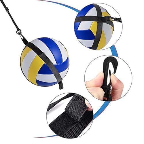 Volleyball Hitting Trainer - Outdoor Volleyball Spike | Volleyball Adjustable Training Belt | Solo Volleyball Training Aid | Volleyball Practice Equipment to Serve Set for Beginners Experts