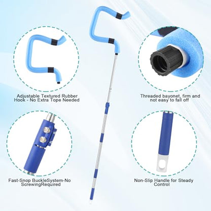 Volleyball Spiking Trainer - Adjustable Length 62" to 85", Ideal for Serving, Spiking & Jumping Drills, Realistic Ball Feel - Perfect Training Equipment for Beginners & Professionals (No Ball)