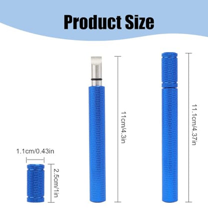 Golf Club Cleaner Iron Out Groove Sharpener with Spare Upgraded Sharpener Tip, Golf Bag Accessories Essentials for Men Blue
