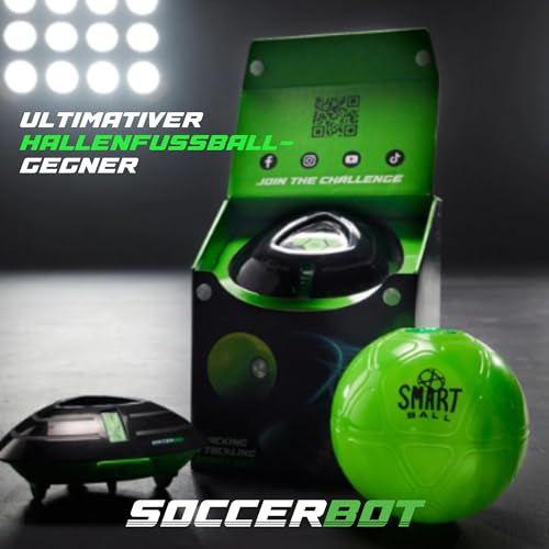 Soccer Bot - Ultimate Indoor Soccer Game with Score Tracker and Speed Modes, Soccer Training Toy