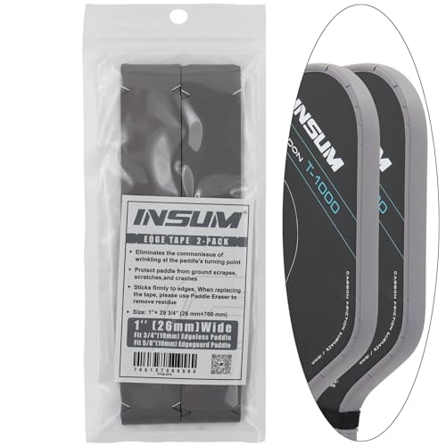 INSUM Pickleball Paddle Edge Guard Tapes Protection Tapes, Pre-Cut V, 20/23/26mm Width Protective Tapes for All Thickness Edges - color: Gray, size: Width 26mm