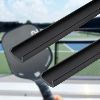 2PCS Pickleball Paddle Edge Guard, 31 Inches Long, Protect Paddle Surface, Adding Weight Enhance Control Change The Look, DIY Replacement Edge Strips - color: U138 Black-Outside14mm & Inside 11mm, size: U138 Black-Outside14mm & Inside 11mm