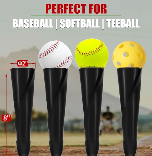 LOMGWAYS Baseball/Softball Batting Tee-Height Adjustable Premium Portable Baseball Tee with Removable Rubber Top and Heavy-Duty Base for All Ages - style: Silver 25"-37"(Carry Bag)