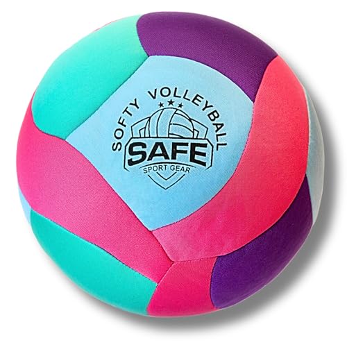 Softy Volleyball - Super Soft Designed for Pain-Free Play - Awesome Kids Indoor Ball with a Realistic Feel and Bounce - Perfect Ball for House