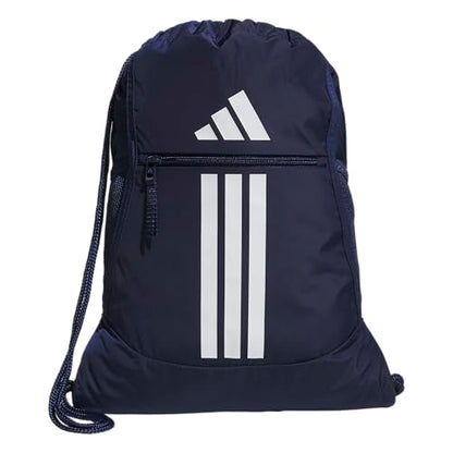 adidas Alliance Sackpack – Drawstring Backpack for Sports, Small Gym Bag - color: Team Navy Blue 2/3