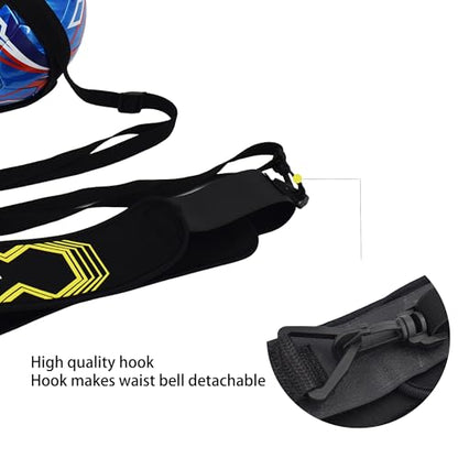 Senston Soccer/Volleyball Training Belt-Fits Ball Size 3, 4, and 5-Universal Training Belt for Youth & Adult Athletes, Flexible Length Design (Durable Nylon Material) - color: yellow