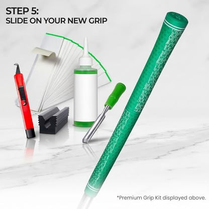 Wedge Guys Golf Grip Kits for Regripping Golf Clubs - Professional Quality - Options Include Hook Blade, 15 or 30 Tape Strips, 5 or 8 oz Solvent, Grip Tape Remover, Bench Vise & Rubber Clamp - style: Light Grip Kit