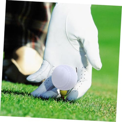 Abaodam 2pcs Flat Shape Golfing Practice Balls for Putting Training Lightweight and Durable Golfing Aids for Use for Beginners and Professionals