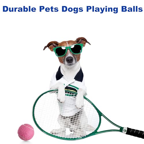 3 Pack Tennis Balls - Long Lasting Practice Balls for Tennis Beginners, Tennis Training Balls, Dog Fetch Toys - color: Pink