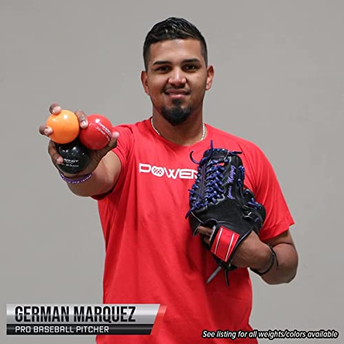PowerNet 2.8" Baseball Weighted Training Balls Bundle with Backpack, Complete Set Heavy Ball 18 Pack 12 to 20 oz, Build Strength and Muscle