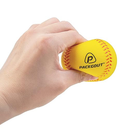 PACKGOUT Soft Foam Baseballs for Kids & Teenagers - Practice & Replacement Balls - color: Colorful-4 pack