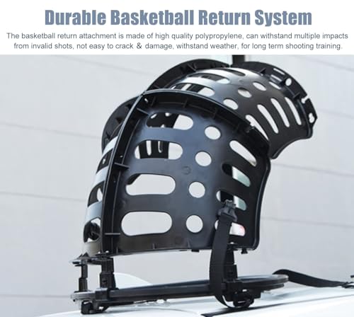 Basketball Shooting Machine Basketball Shot Returner Simple Basketball Return Attachment for Hoop, Rotatable Basketball Shot Returner Chute