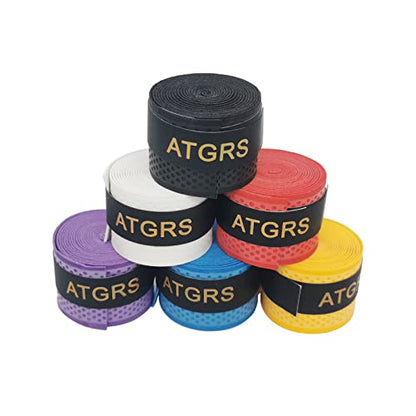 Tennis Grip Tennis Racket Grip Tape Absorbent Anti-Slip Tennis Overgrip for Tennis Badminton Pickleball Racquet Handle Overgrips and Overwraps, Embossed Surface - color: 6 Mixcolor A