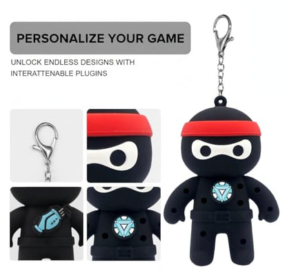FAR&STRAIGHT Ninja Golf Tee Holder | Interchangeable Plugins | Funny & Unique Golf Gift | Personalized Accessory - style: 4 Plugin Set