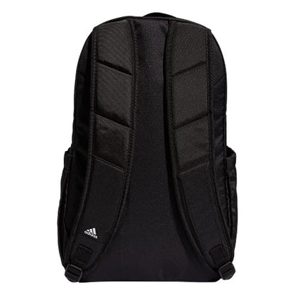 adidas Defender Sports Backpack with Shoe Compartment, Soccer Bag - color: Black/White
