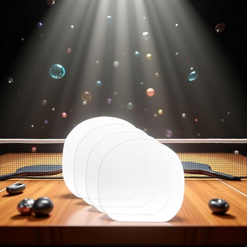 Jinshining 4 Pcs Transparent Table Tennis Rackets Adhesive Protective Film Adhesive Protective Film for Table Tennis Rubber Protector Table Tennis Rackets Maintenance Cover Table Tennis Accessories