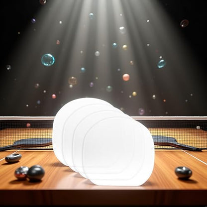Jinshining 4 Pcs Transparent Table Tennis Rackets Adhesive Protective Film Adhesive Protective Film for Table Tennis Rubber Protector Table Tennis Rackets Maintenance Cover Table Tennis Accessories