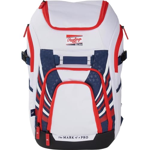Rawlings | FRANCHISE 2.0 Player's Backpack | Baseball/Softball | Rec/Travel | Multiple Styles | Baseball/Softball
