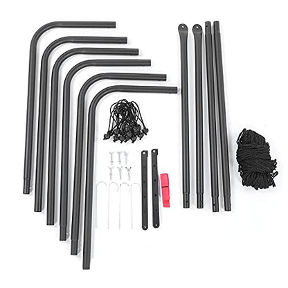 banapoy Football Rebound Target Net, Adjustable Soccer Training Equipment with Foldable Design for Passing, Shoots, Goalkeeper Practice in Clubs, Schools, Outdoor