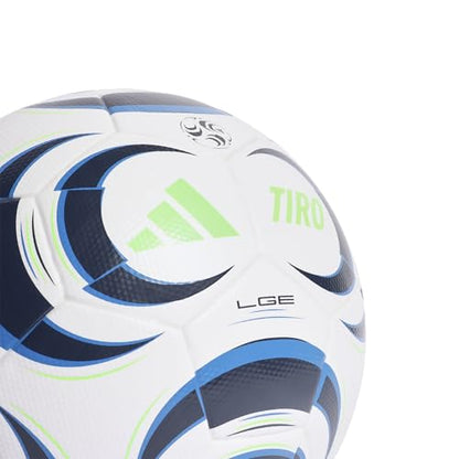 Adidas Tiro League Soccer Ball - color: White/Collegiate Navy/Bright Blue/Green, size: 4