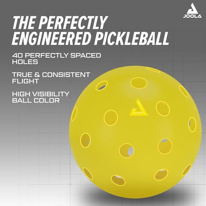 JOOLA Heleus Pickleballs - Competition Outdoor Pickleball Balls - USAPA Approved Balls for Tournaments - Durable Pickleballs for Indoor Play & Outdoor Courts - size: 25 pack