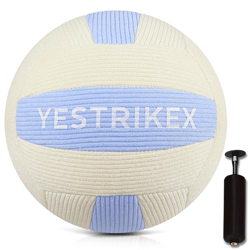 Official Soft-Touch Volleyball Moisture-Wicking Quiet Corduroy Cover Lightweight Designed for Pain-Free Play Indoor/Outdoor Ball with a Realistic Feel & Bounce for Practice & Training