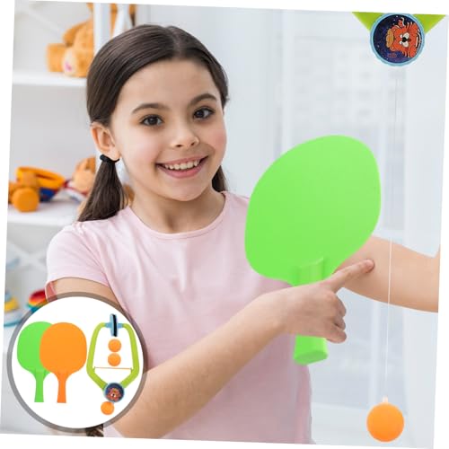 LIOOBO Adjustable Indoor Table Tennis Trainer for Hanging Pong Practice Tool Space Saving Design for Home and School Skill Building and Fitness Improvement