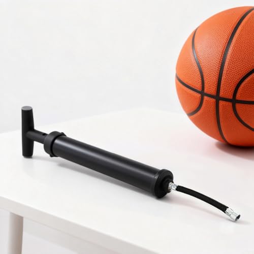 High Pressure Ball Pump, Portable Air Inflator with Pressure Gauge, Adjustable Valve for Soccer Basketball Football Volleyball