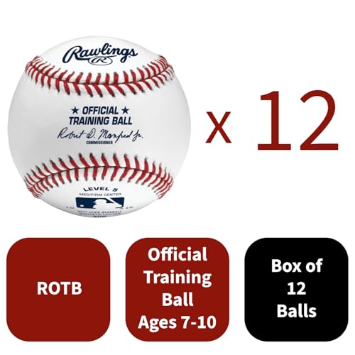 Rawlings | ROTB Official Training Baseballs | Ages 5-8 / 7 - 10 / 10 & Older | 12 Count - style: Level 5 (Ages 7-10)