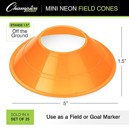 Champion Sports - color: Neon Red, size: 5 Inch Diameter