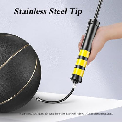 Basketball Air Needle– Ball Pump Needles for Basketball, Football, Soccer & Sports Balls，Durable Stainless Steel Tips