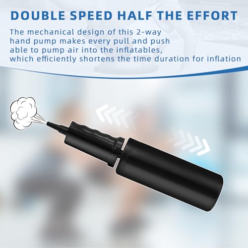 KEUYE Ball Pump Compatible with Bosu for Balloons,Yoga Ball,Manual Hand Air Ball Balance Trainer Pump Compatible with Bosu,2 Pcs