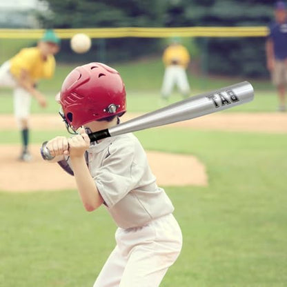 Aluminum Baseball Bats for Kids & Adults 20 Inch Metal Baseball Bat with Wrapped Handle Replacement Lightweight Equipment for Training, Silver