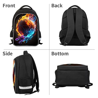School Backpack for Boys, Basketball Backpack for Boys School Bag Suitable for 6-18 Kid, for Children Teens Elementary Middle School Bookbag Travel Back.