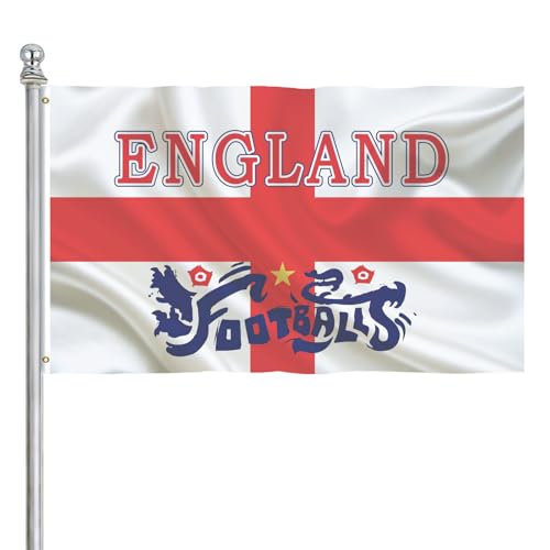 England Sports Soccer Football Flag Team Fans Supporters Flags for Outdoor Garden Field Decor Banner 5x3ft - color: England