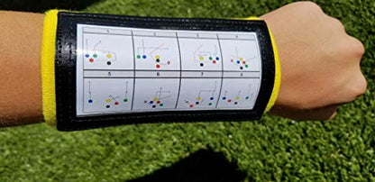 Y23 - Football Wristbands - Wrist Coach - QB Wristband - Football Play Wristbands - Playbook Wristband