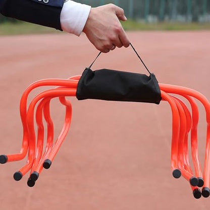 QINGFAN Soccer Hurdles Storage Case Portable Football Training Carriers for Indoor Outdoor Football Practice Storage