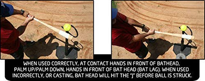 - Hands Inside Trainer Baseball Softball Hitting Trainer Training Aid Batting Tee Attachment - Made in USA