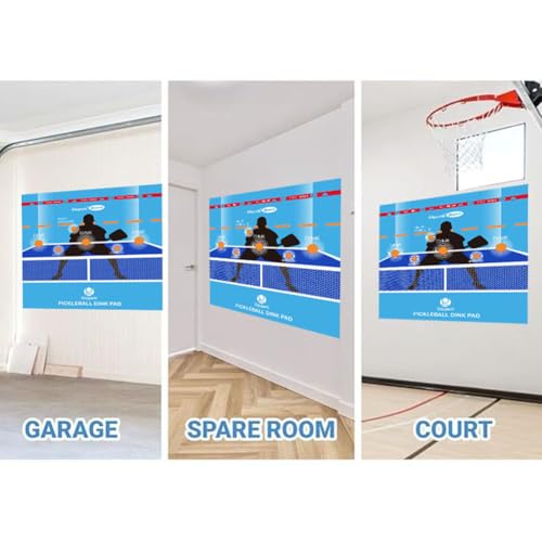 Pickleball Practice Pad，Portable Pickleball Practice Wall with High-Tack Backing for Indoor/Outdoor Use, Perfect for Dinks, Volleys & Kitchen Drills