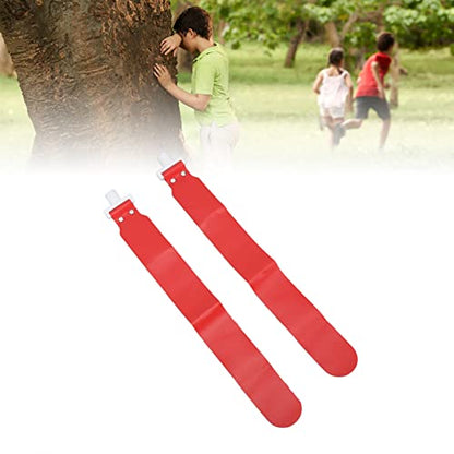 Adjustable Flag Football Set, 5 PCS PP Flag Football Belts with 10 Flags for Youth and Adults, Durable Training Equipment for Beach Games and Team Sports (Red)