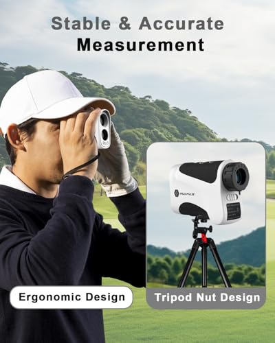 PEAKPULSE Golf Range Finder 650 Yards RangeFinder Golfing High Clarity Display 6X Magnification 0.5 Yard Accuracy Pin Seeker Easy to Use(No Magnet) - color: LE600AG(Slope)