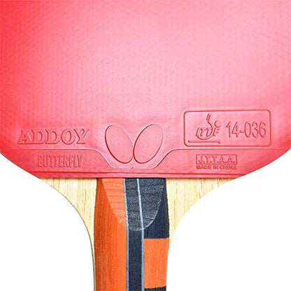 Butterfly Lin Yun-Ju Shakehand Ping Pong Paddle - Lightweight & Offers A High Degree of Control for Developing Table Tennis Players - Recommended for Beginners