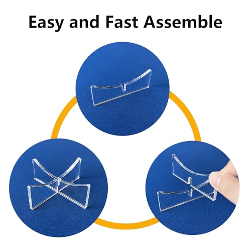 Ball Stand 4-Pack, Acrylic Display Stand for Softball, Baseball, Golf Ball and Field Hockey Ball, Ball Display Holder for Storage and Displaying - size: 1.97x1.1 inch