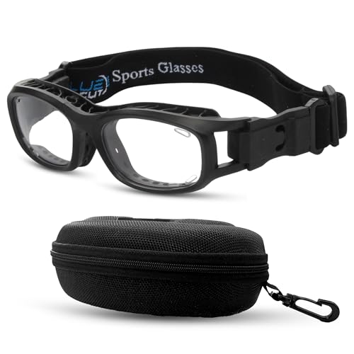 BLUE CUT Youth/Teen Sports Goggles for Basketball Soccer & Pickleball-Protective Eyewear for Boys&Girls - color: Black