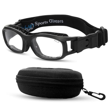 BLUE CUT Youth/Teen Sports Goggles for Basketball Soccer & Pickleball-Protective Eyewear for Boys&Girls - color: Black