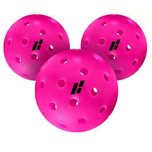 CORE Pickleball-IMPACT40 | Outdoor Pickleball Balls - Durable, Regulation Size - USAPA Approved & Offical Brand-Pickleball World Cup - color: Pink - 3 Count