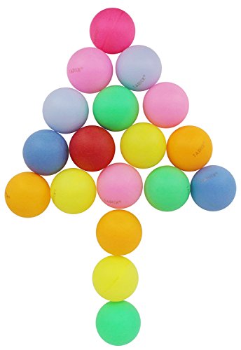 50 Pack Ping Pong Balls Assorted Color Washable Plastic Table Tennis Ball