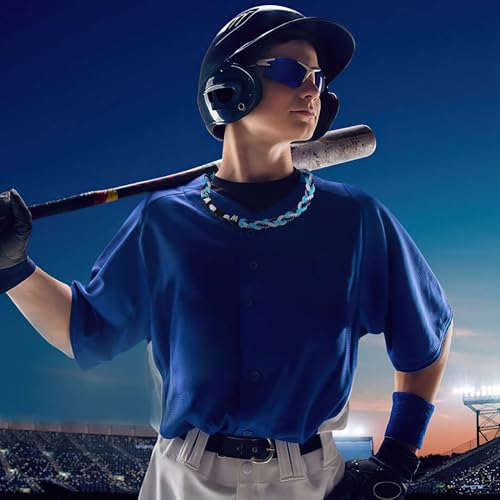 Willtok Premium 18inch Baseball Necklace w/Nylon Tri-Braided Rope Tornado Design