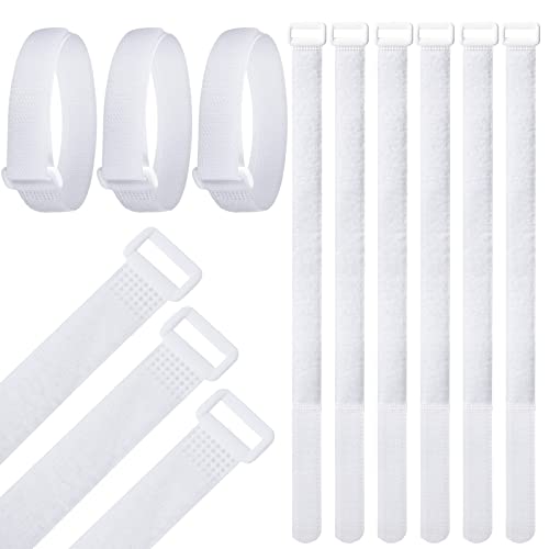 30 Pcs Goal Net Straps Soccer Attachment Trap White for Holding Nets to The Goal Posts for Boys Kids Training 14 x 0.8 Inch - style: Stylish Style