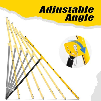 Volleyball Rebounder Net 7x4 ft -5 Angles Adjustable, Outdoor Portable or Home Training Equipment, Backyard Volleyball Trainer with Rebound Net, with Travel Bag